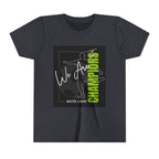 Youth Tee — "We Are Champions" Soccer Champion Graphic Shirt
