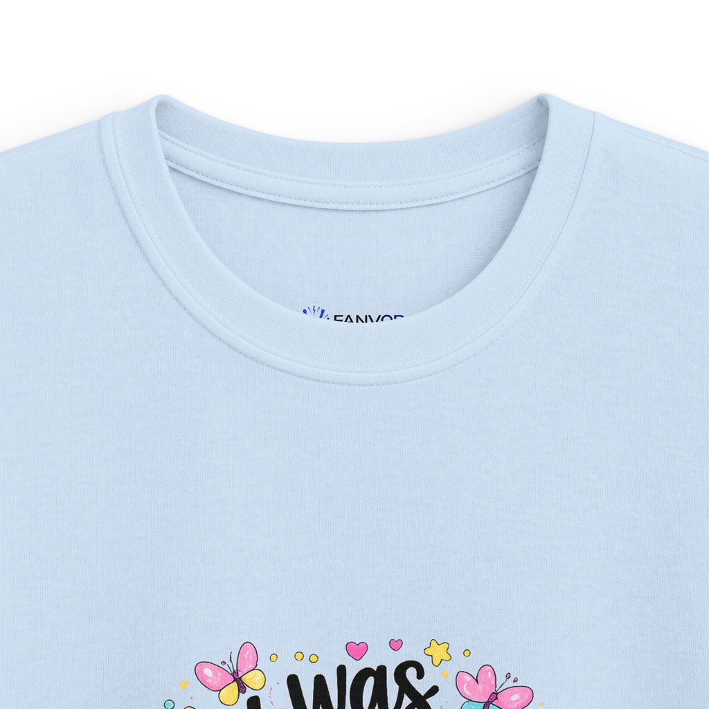 Kids Tee — ‘I Was 6 Now I’m 7’ Birthday Girl Cute Floral Design