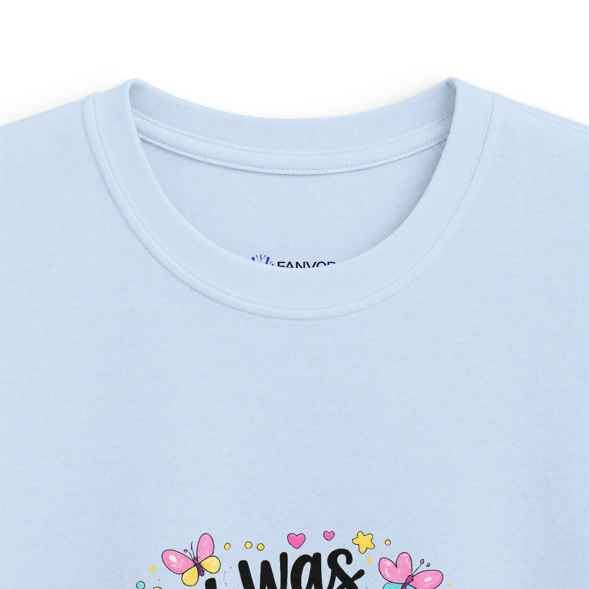 Kids Tee — ‘I Was 6 Now I’m 7’ Birthday Girl Cute Floral Design