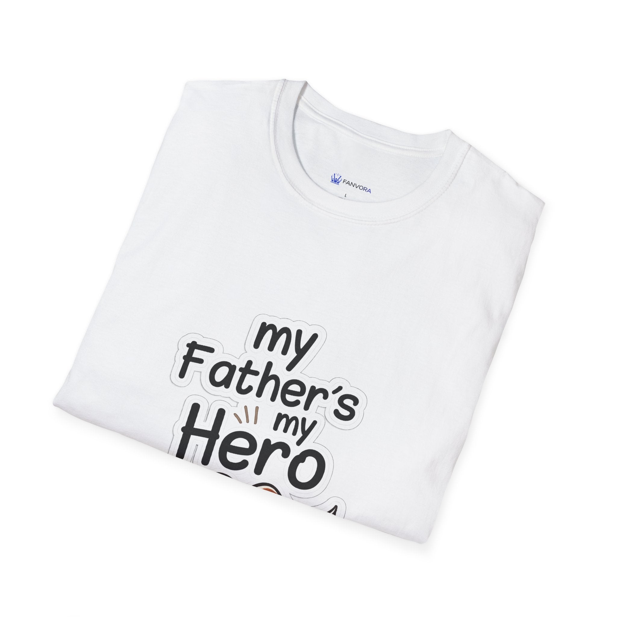 My Father's My Hero T-Shirt – Father's Day Mustache Gift Tee