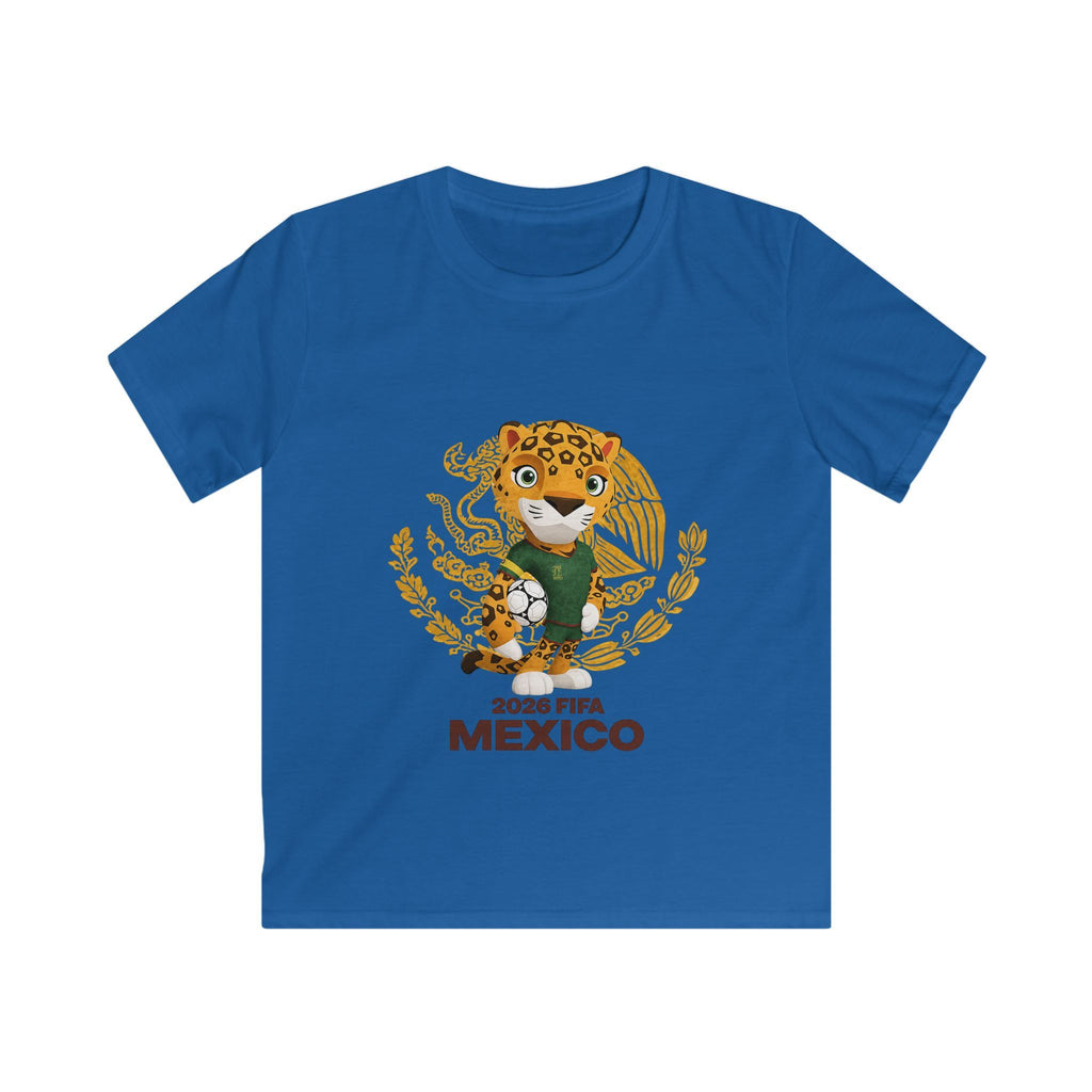 Kids Tee — 2026 FIFA Mexico Jaguar Mascot Soccer Shirt
