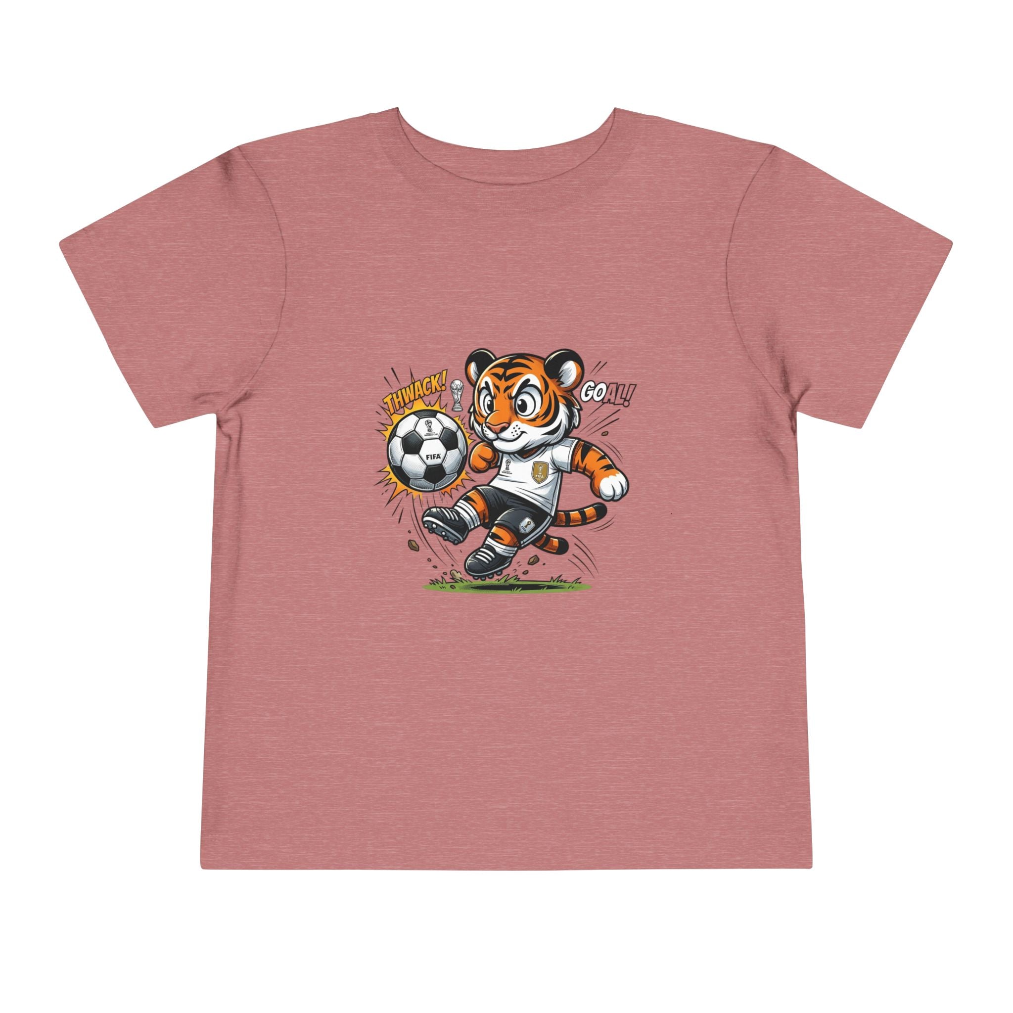 Toddler Soccer Tiger Tee — Cute Kicking Tiger Football Shirt for Kids