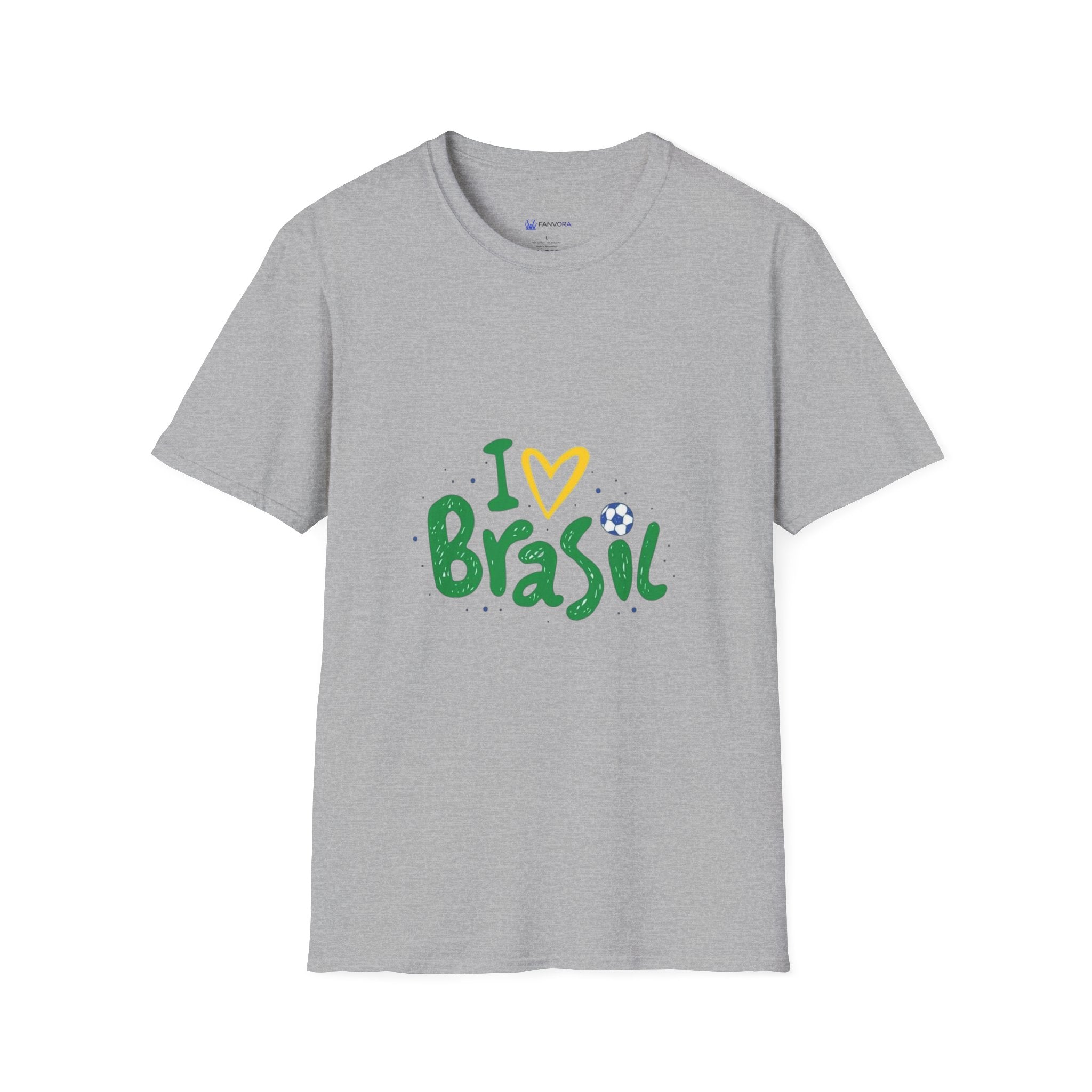 Brazil Soccer T-Shirt — I  Brazil Football Fan Tee