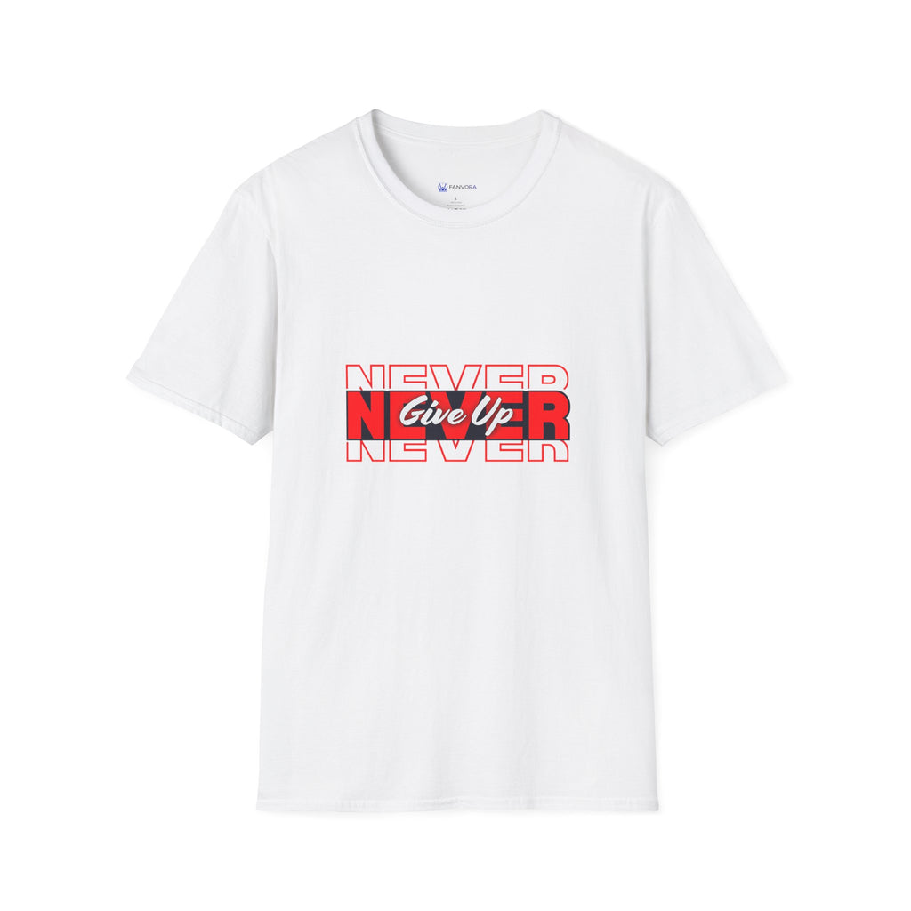 Never Give Up T-Shirt — Motivational Graphic Tee