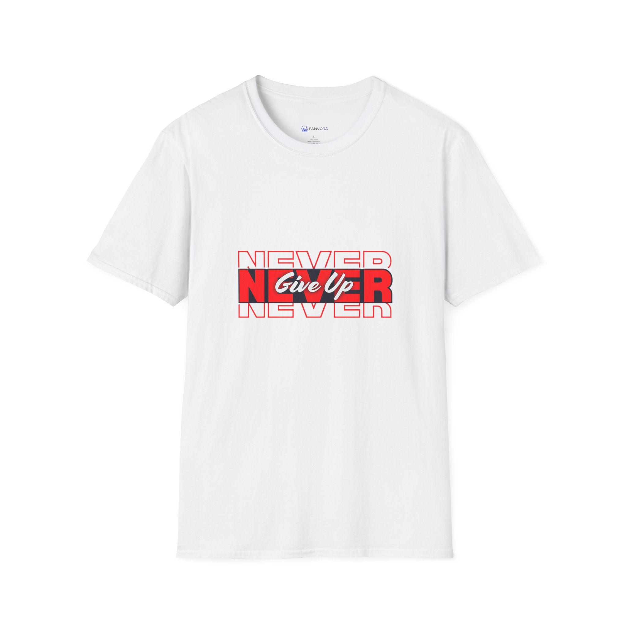 Never Give Up T-Shirt — Motivational Graphic Tee