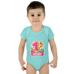 1st Birthday Baby Bodysuit - Happy Birthday Giraffe Onesie