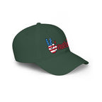 Merica peace sign patriotic baseball cap