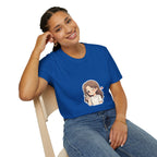 Cute Winking Girl Graphic T-Shirt – Kawaii Heart Tee