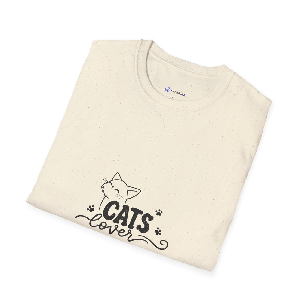 Cats Lover T-Shirt — Cute Minimal Cat Graphic Tee for Cat Moms & Pet Lovers