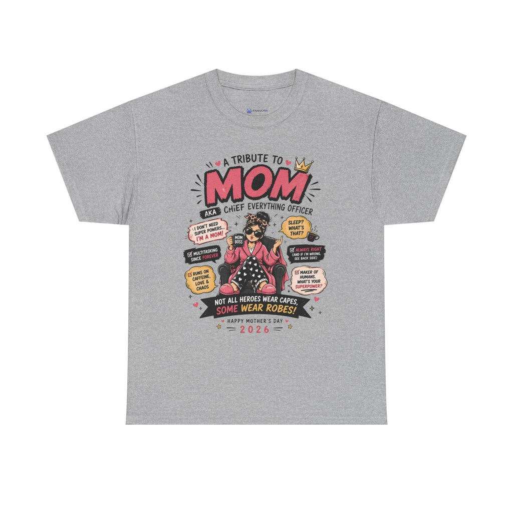 Mom Superhero T-Shirt — "I Don't Need Superpowers, I Am a Mom" Mother's Day Gift.