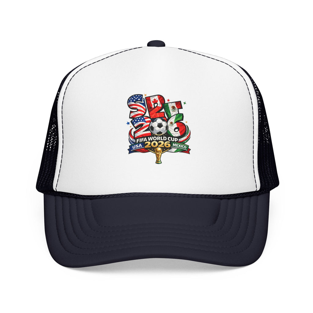 soccer cup 2026 Foam Trucker Hat — USA Soccer Patch Design