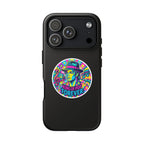 Matte Black iPhone Tough Cases 12 to 17 Pro Max  — "King of Pop Forever" Retro Pop Art Phone Case