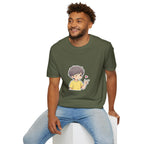 Cute Boy Cartoon Heart T-Shirt – Kawaii Cute Kid Character Tee