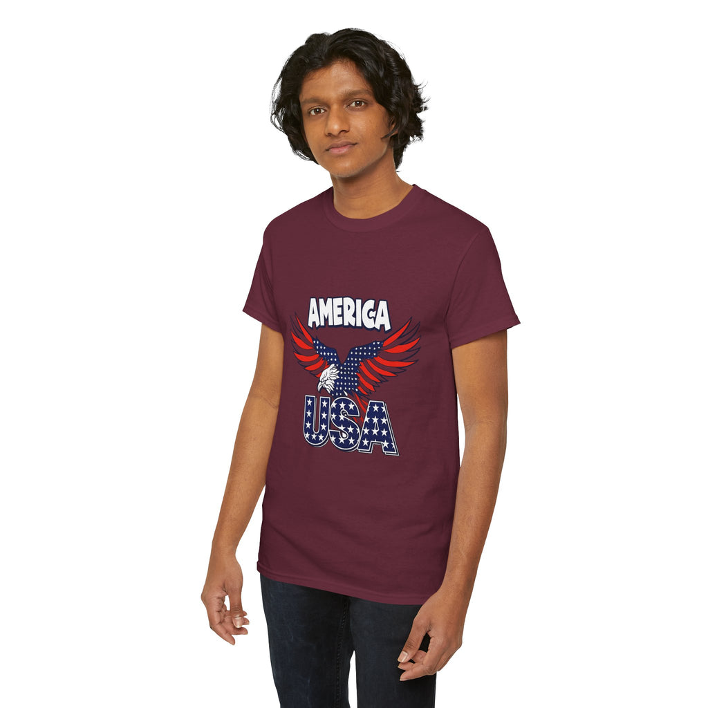 USA Eagle T-Shirt – America Patriotic Graphic Tee for 4th of July