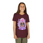 Girls' 5th Birthday Tee - 'Happy Birthday' Glitter Stars Design