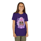 Girls' 5th Birthday Tee - 'Happy Birthday' Glitter Stars Design