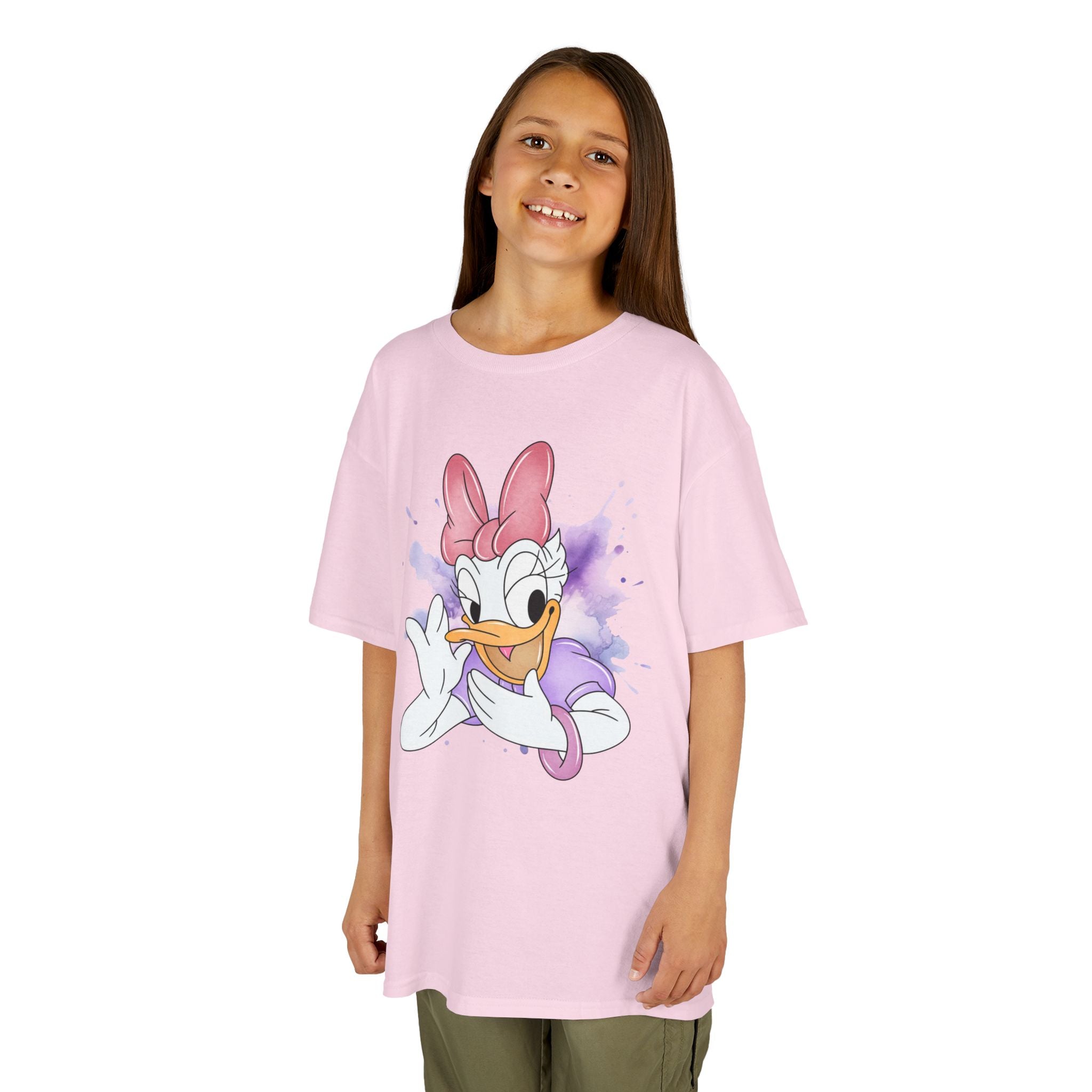Kids Tee — Cute Daisy Duck Watercolor Graphic
