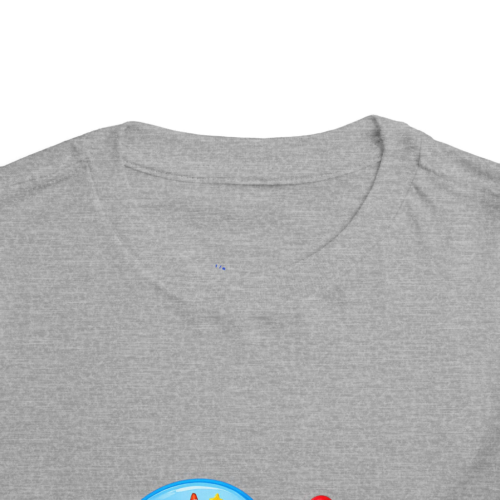 2nd Birthday Toddler Tee — Happy Birthday Number 2 with Cars & Balloons