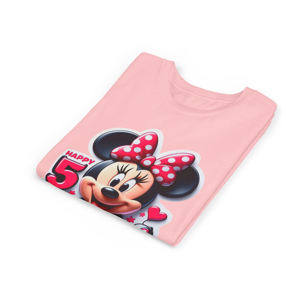 Minnie Mouse Happy 5th Birthday Youth Tee