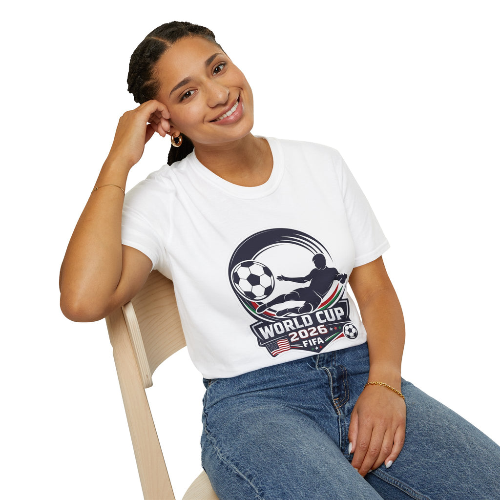 Soccer T-Shirt — FIFA Fan Tee with Player Silhouette