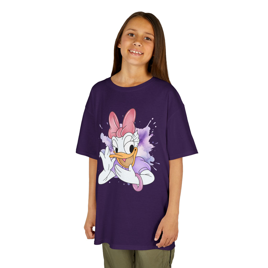 Kids Tee — Cute Daisy Duck Watercolor Graphic