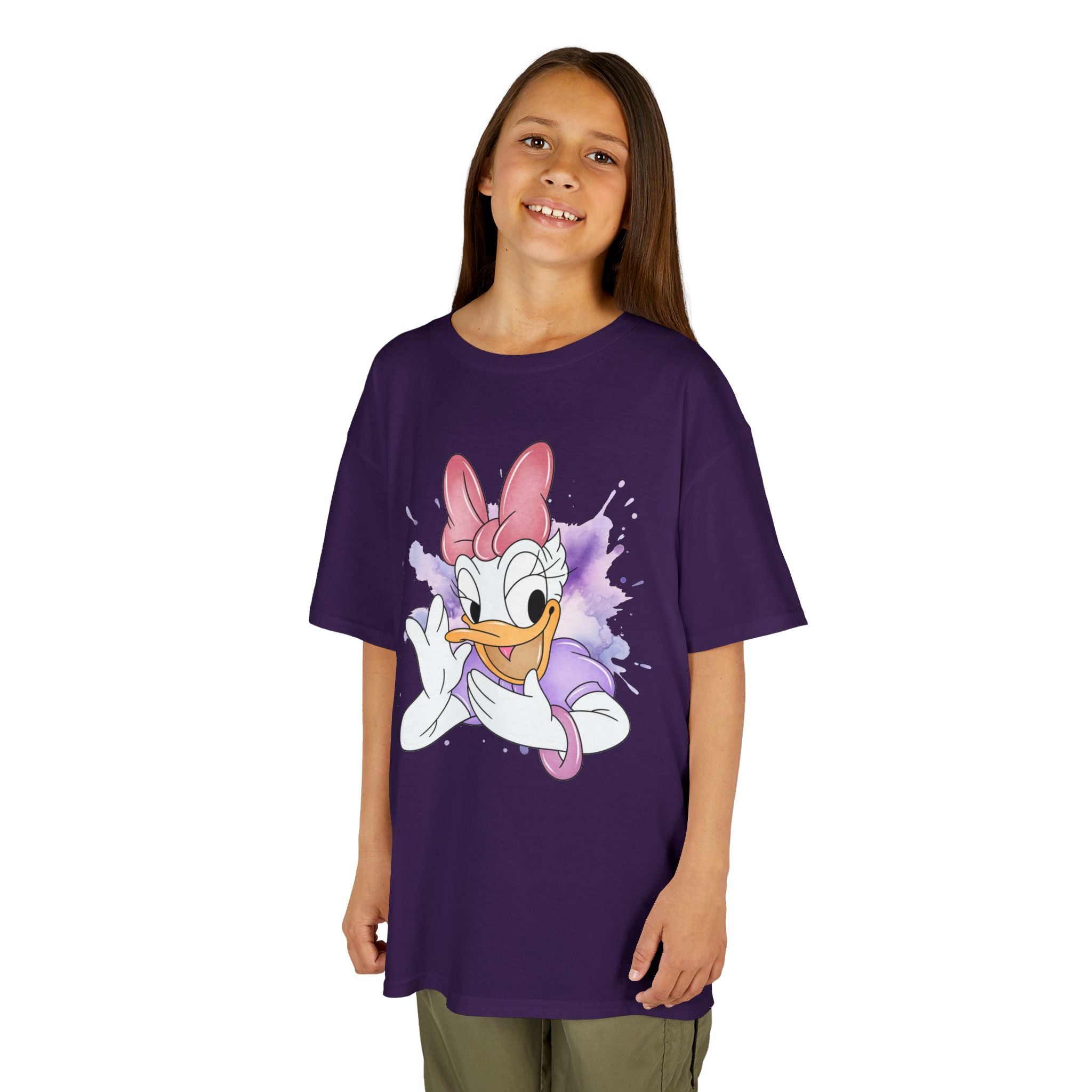 Kids Tee — Cute Daisy Duck Watercolor Graphic