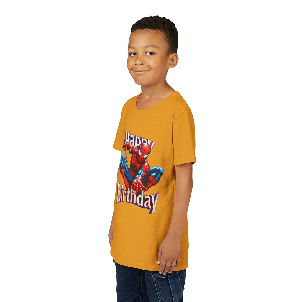 Spider Hero "Happy Birthday" Youth Tee
