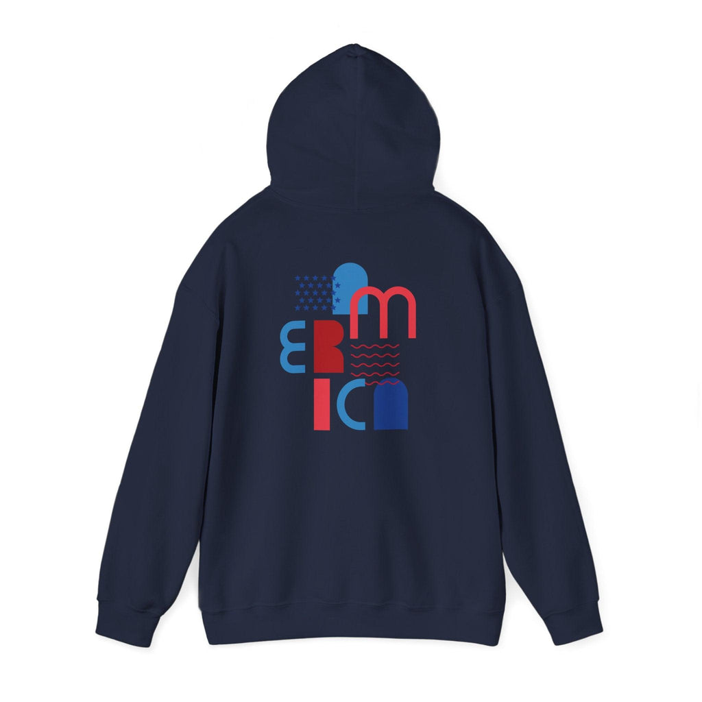 American Patriot Graphic Hoodie — Patriotic Fourth of July Sweatshirt.