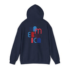 American Patriot Graphic Hoodie — Patriotic Fourth of July Sweatshirt.