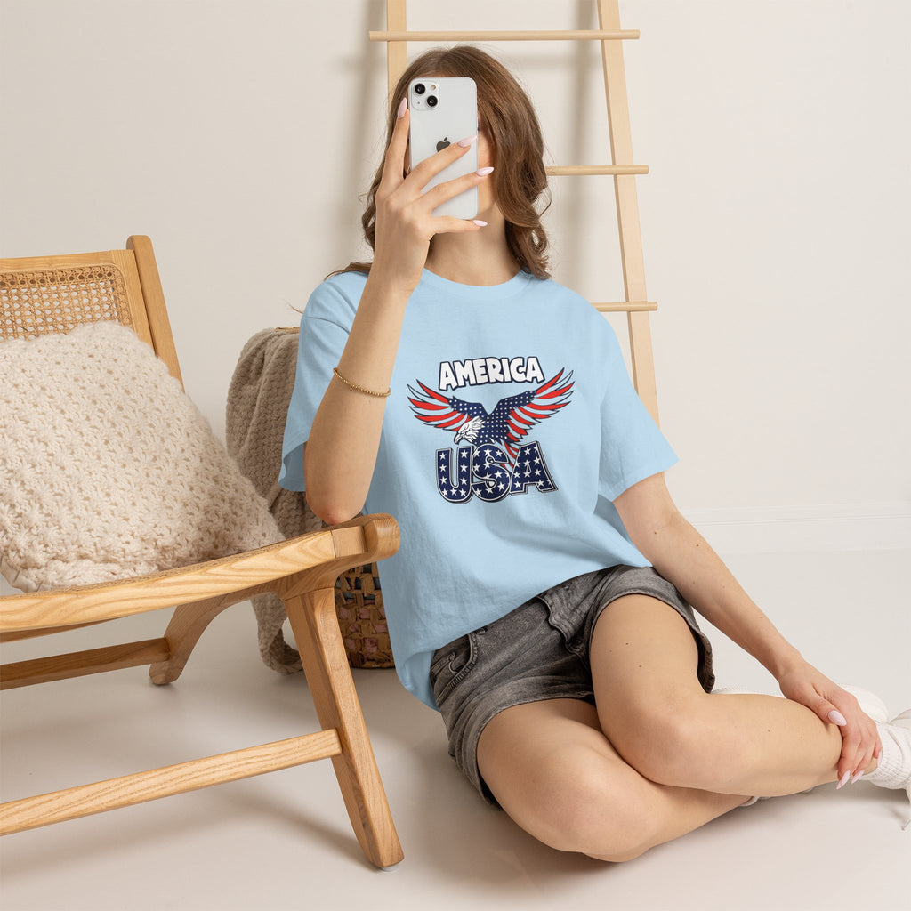 USA Eagle T-Shirt – America Patriotic Graphic Tee for 4th of July