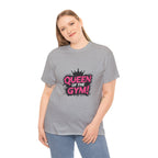Queen of the Gym T-Shirt — Pink Crown Fitness Tee