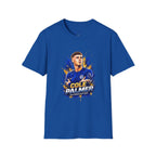 Soccer Player Graphic T-Shirt — 'England Legend' Blue Splash Design
