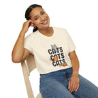Cats Cats Cats T-Shirt — Cute Kitten Graphic Tee for Cat Lovers