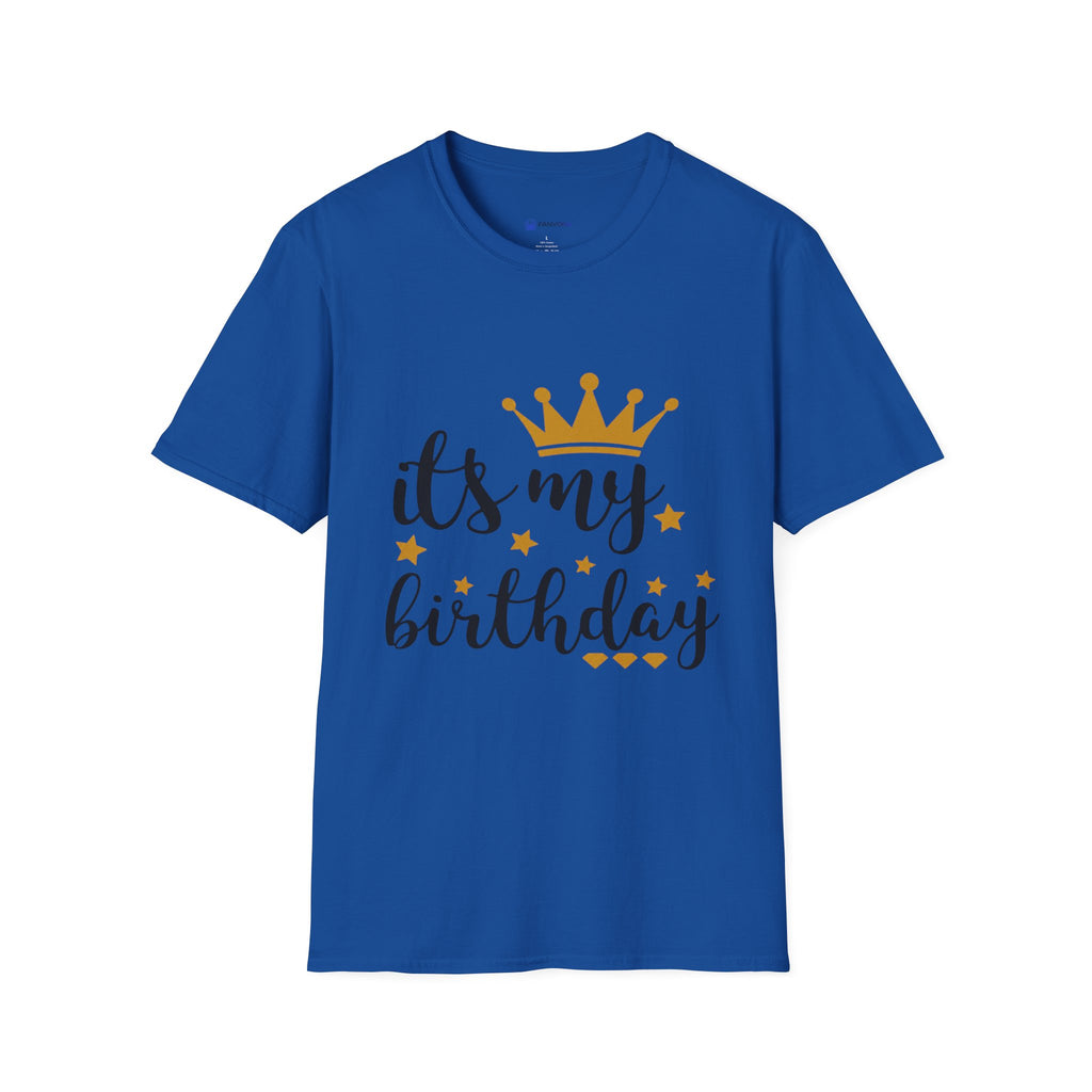 Birthday Tee — “It's My Birthday” Crown Graphic T-Shirt