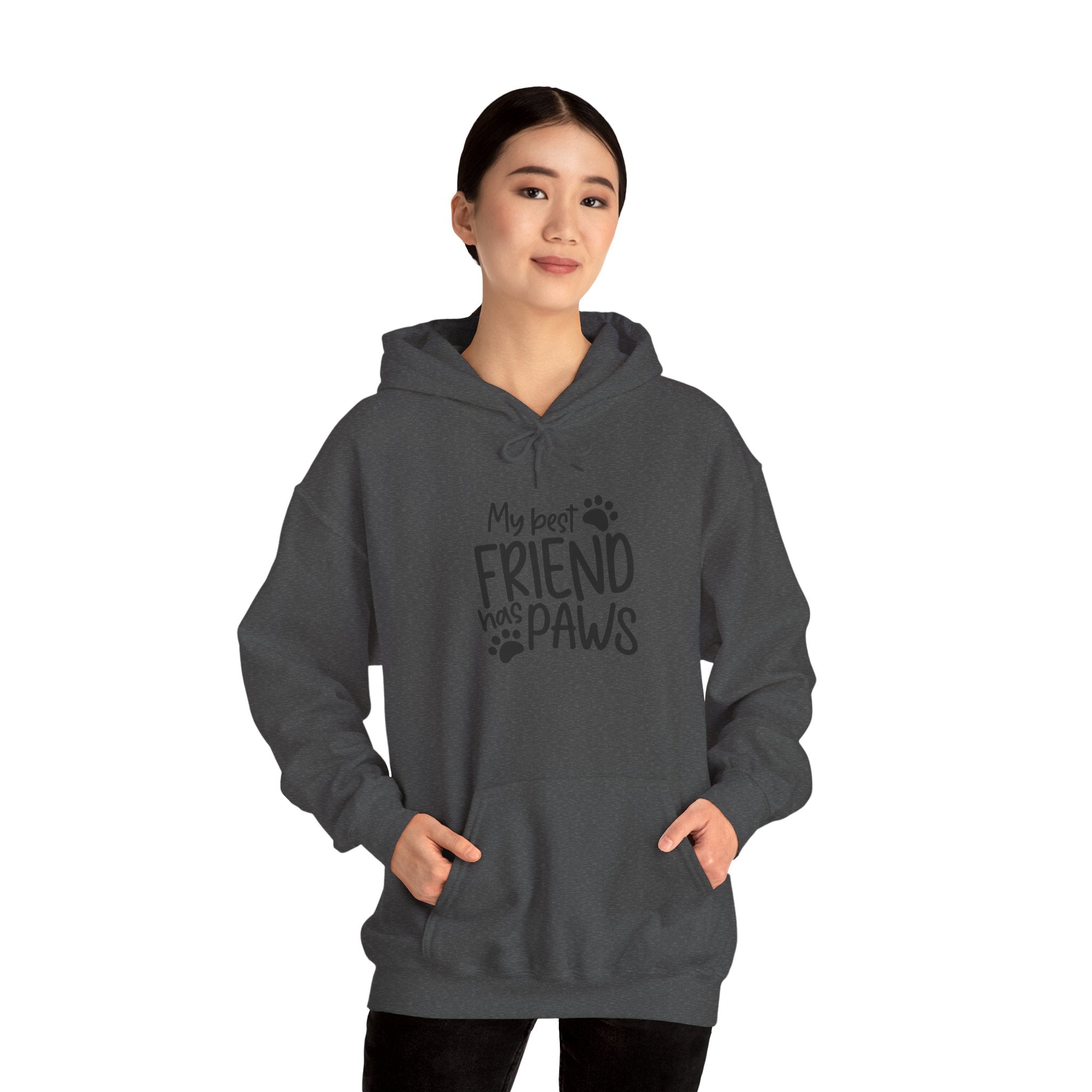 My Best Friend Has Paws Hoodie — Cute Paw Print Pet Lover Sweatshirt