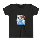 Youth Tee - Cute 'Super Strike!' Soccer Boy Graphic
