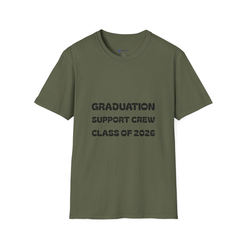 Graduation Support Crew T-Shirt — “Class of 2026” Proud Mom Tee.