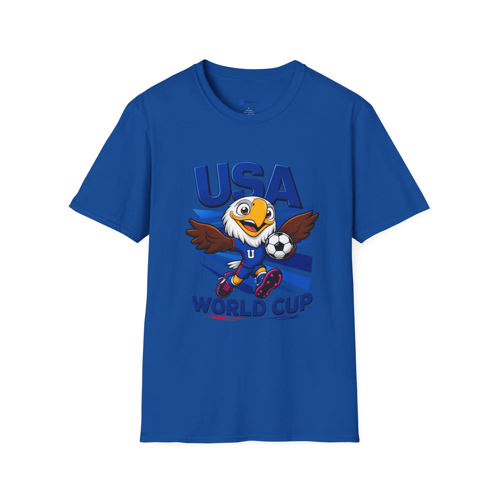 USA  Soccer T-Shirt — Eagle Mascot Graphic