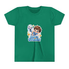 Youth Tee - Cute 'Super Strike!' Soccer Boy Graphic