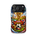 Soccer Magnetic Impact-Resistant Phone Case — FIFA Trophy Design