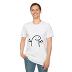 Minimalist Smiley Arms T‑Shirt — Cute Stick Figure Graphic Tee