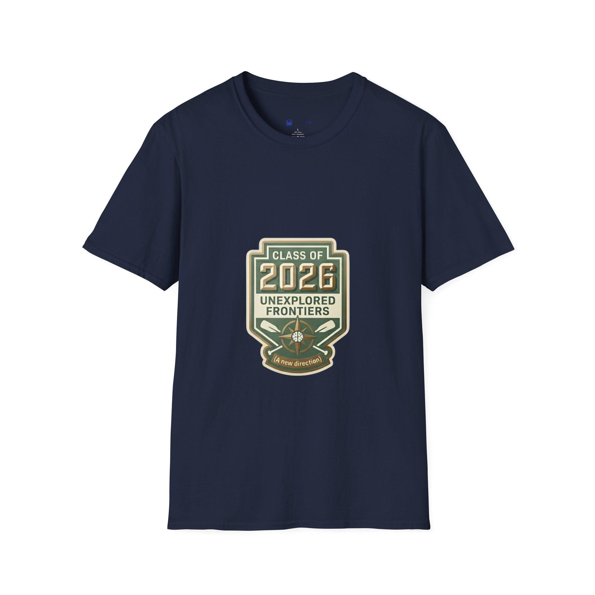 Class of 2026 'Unexplored Frontiers' Graduation T-Shirt.