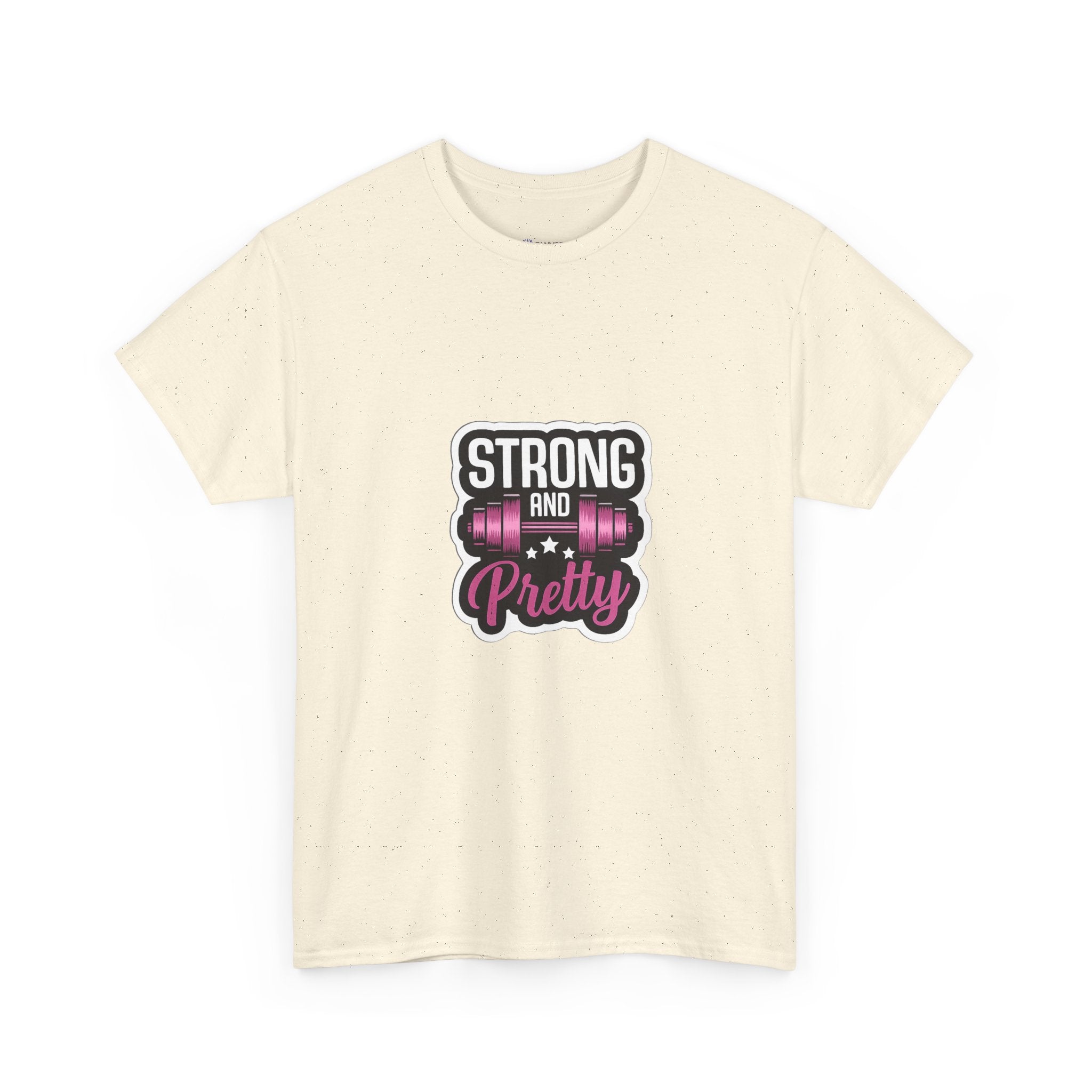 Strong and Pretty Tee — 'Strong and Pretty' Fitness Graphic T-Shirt