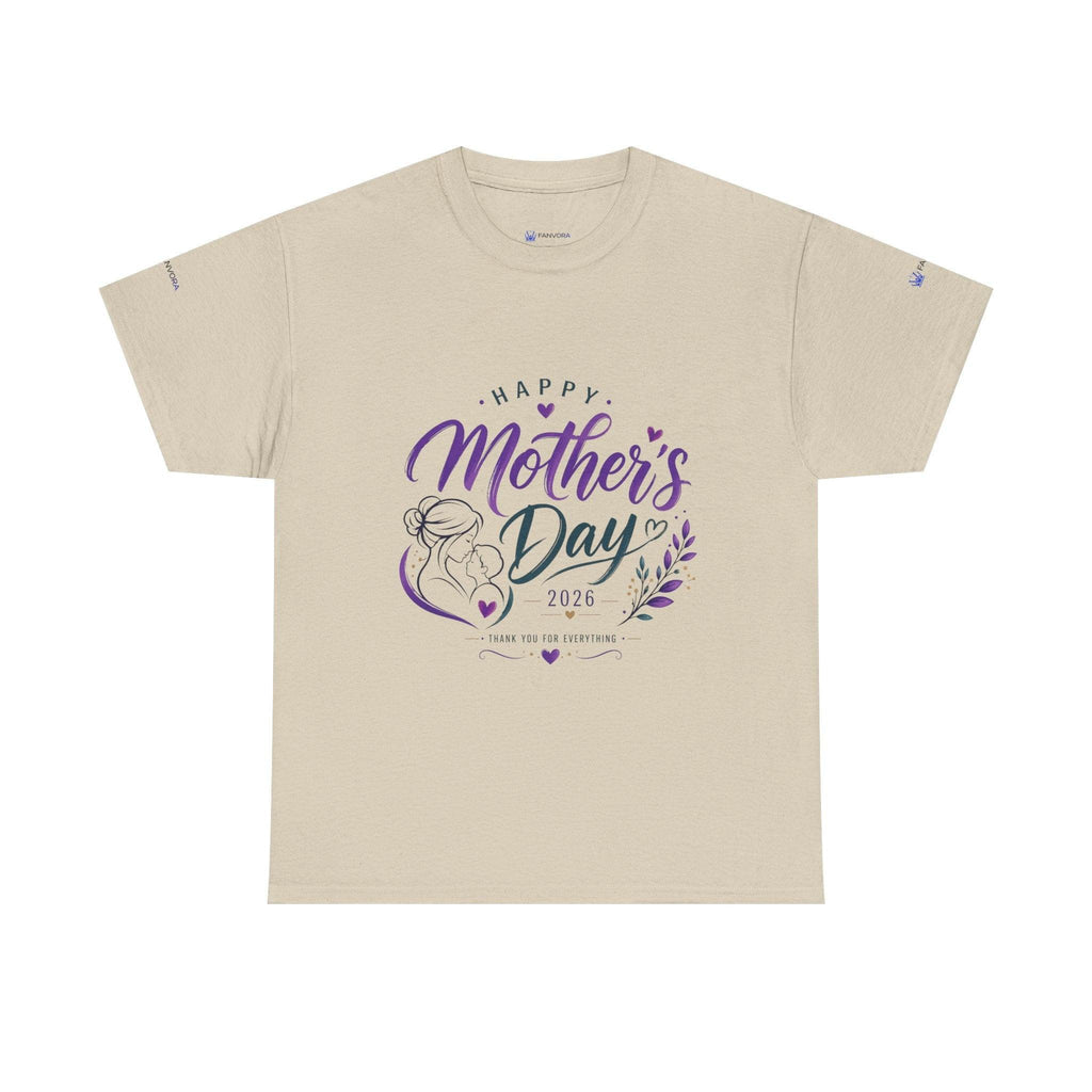 Mother's Day T-Shirt — "Happy Mother's Day 2026" Floral Mom Tee.