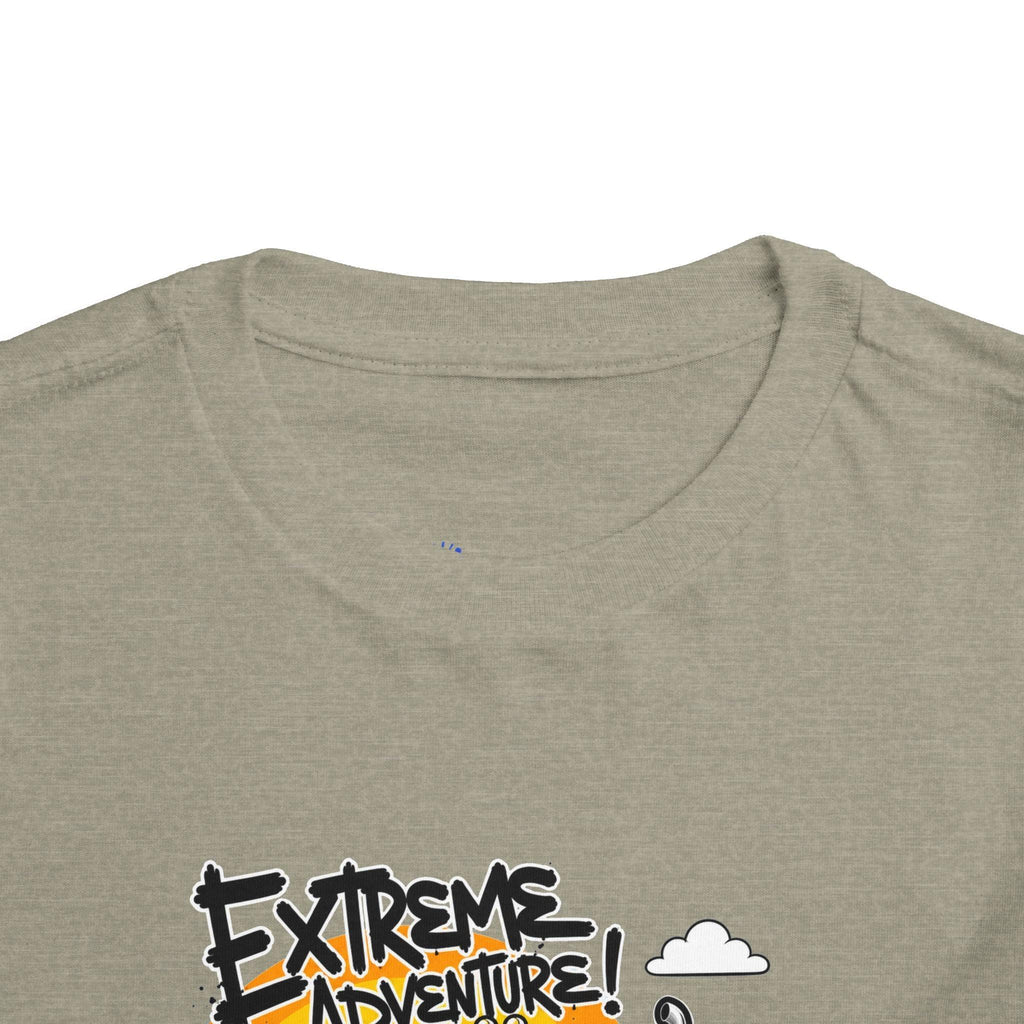 Toddler Tee - "Extreme Adventure 4x4 Off Road" Blue Monster Truck.