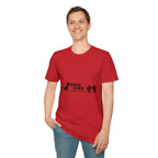 T-Shirt — "Game Over" Dino Pixel Tee (Retro Dinosaur Side-Scroller Design)