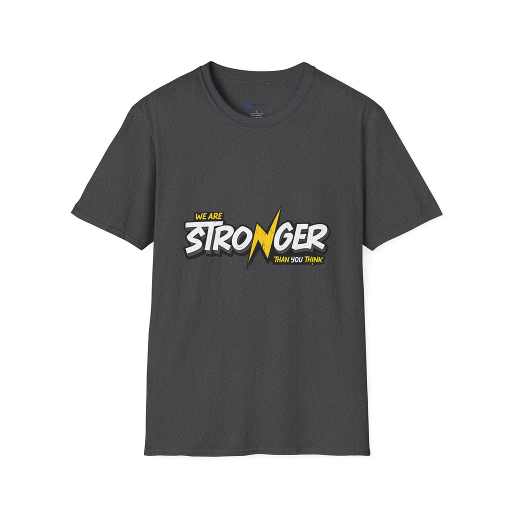 We Are Stronger Lightning Tee — Inspirational Graphic T-Shirt