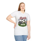 Soccer Mom T-Shirt — Graphic Soccer Ball, Cleats & Goal Tee.