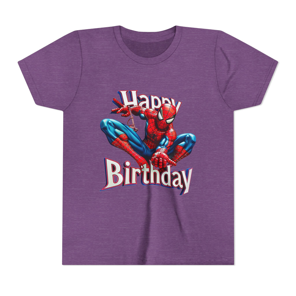 Spider Hero "Happy Birthday" Youth Tee