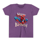 Spider Hero "Happy Birthday" Youth Tee